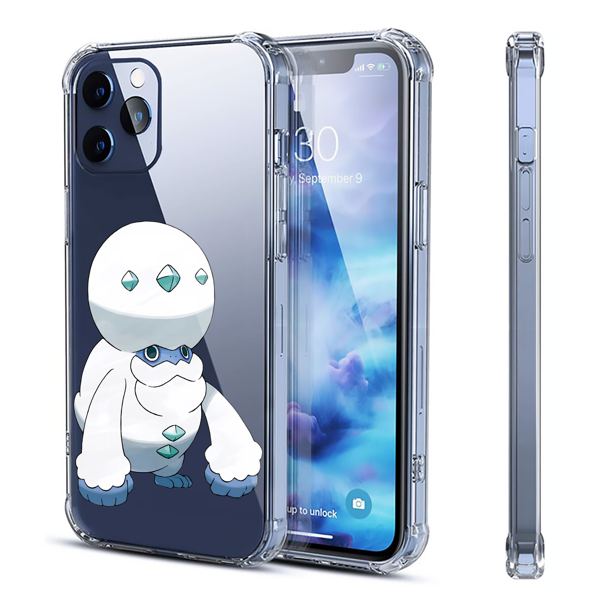 （画像用） ポケットモンスター Pokémon 【iPhone 12シリーズ対応】透明スマホケース（クリアソフトケース）